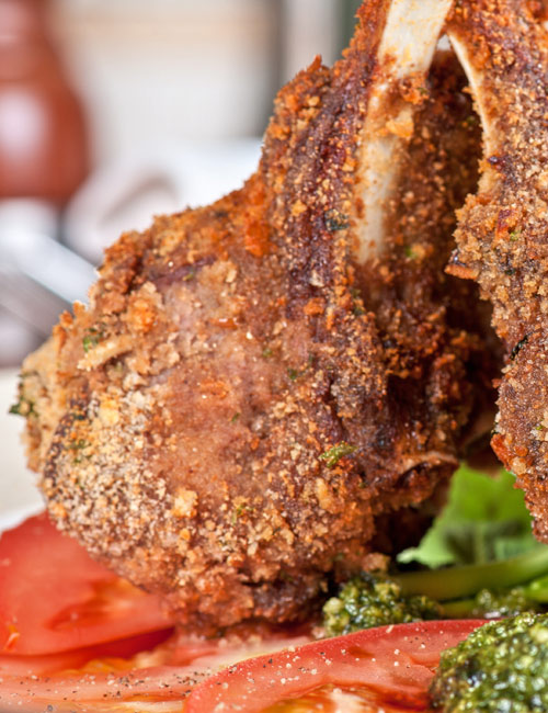 Parmesan Crusted Lamb Chops