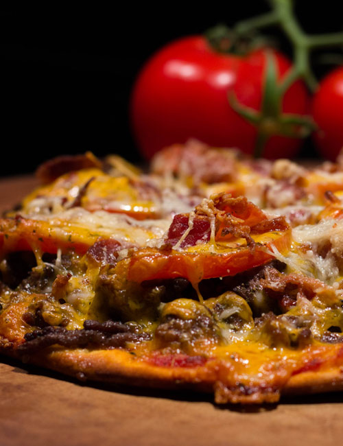 bacon cheesburger pizza