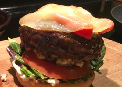 Red White and Blue Burger