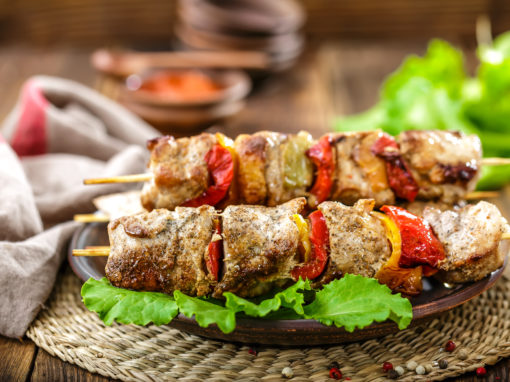 Grilled Chicken Breast Skewers