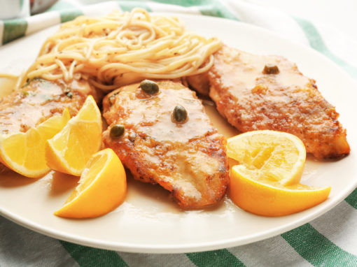 Parmesan Chicken With Lemon Caper Sauce