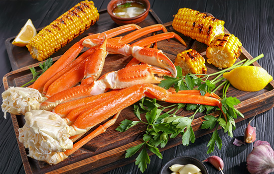 Garlic Steamed Crab Legs