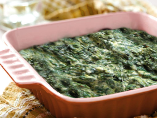 Cheesy Baked Spinach